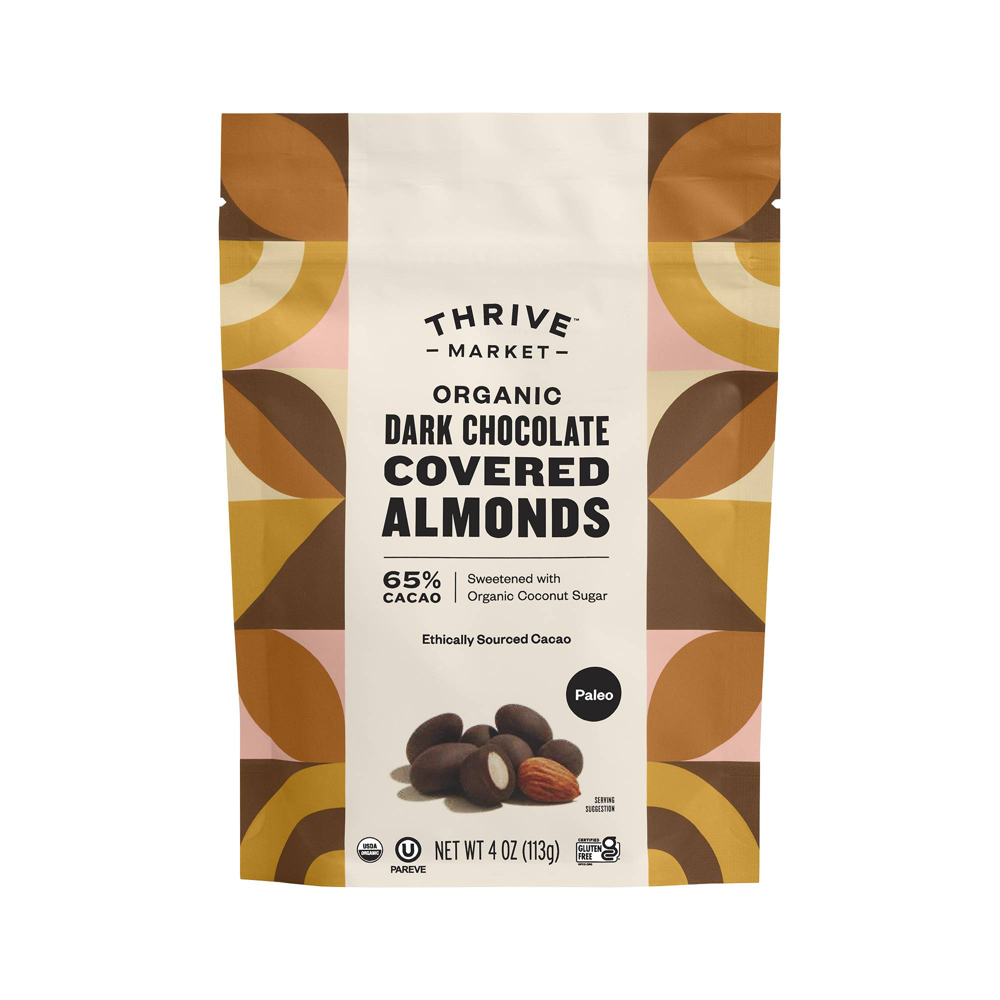 Organic Dark Chocolate Covered Almonds