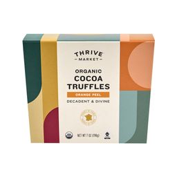 Organic Cocoa Truffles, Orange Peel