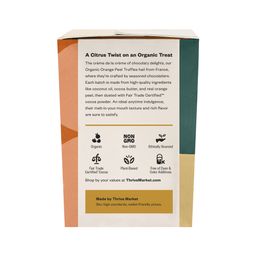 Organic Cocoa Truffles, Orange Peel