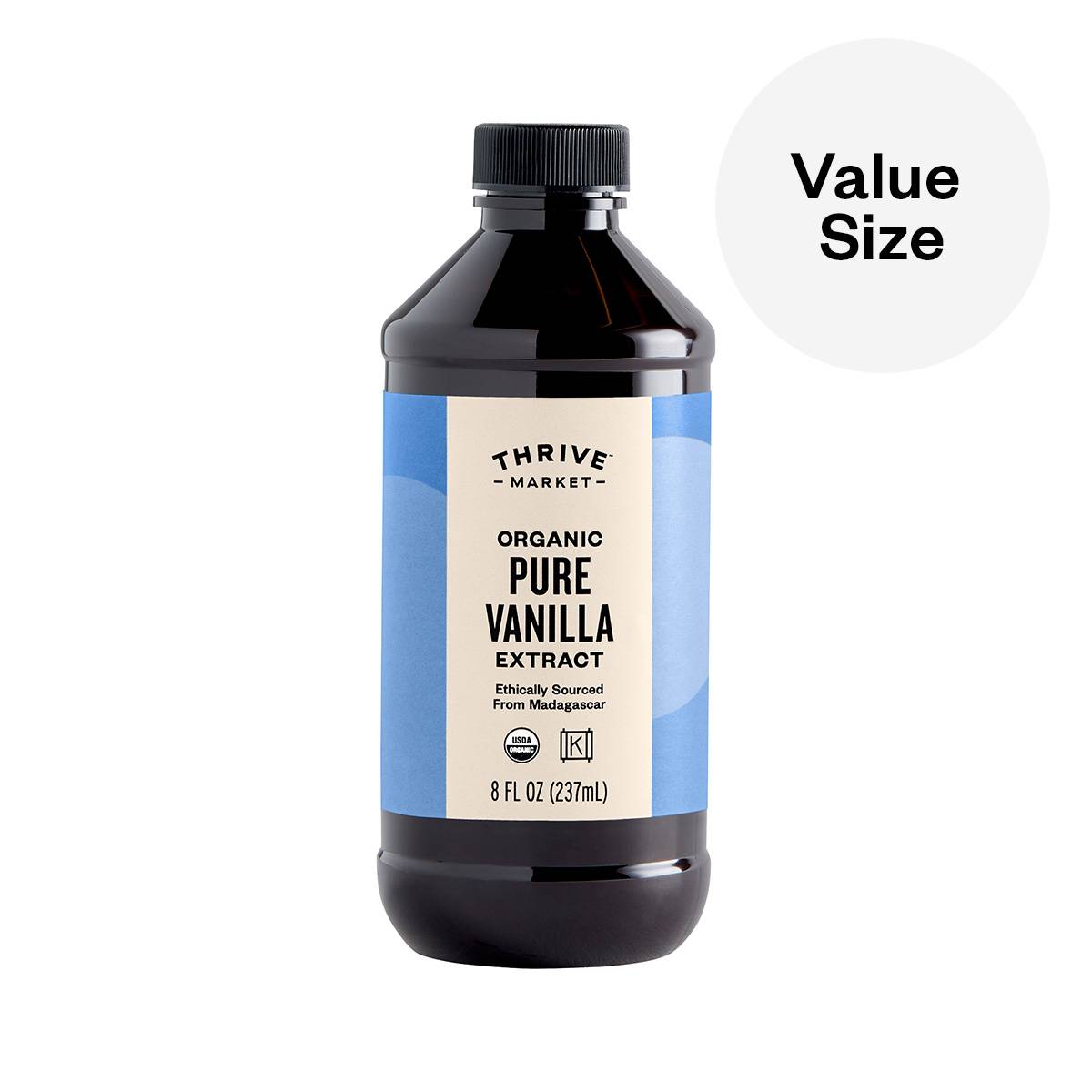 Organic Pure Vanilla Extract, Value Size