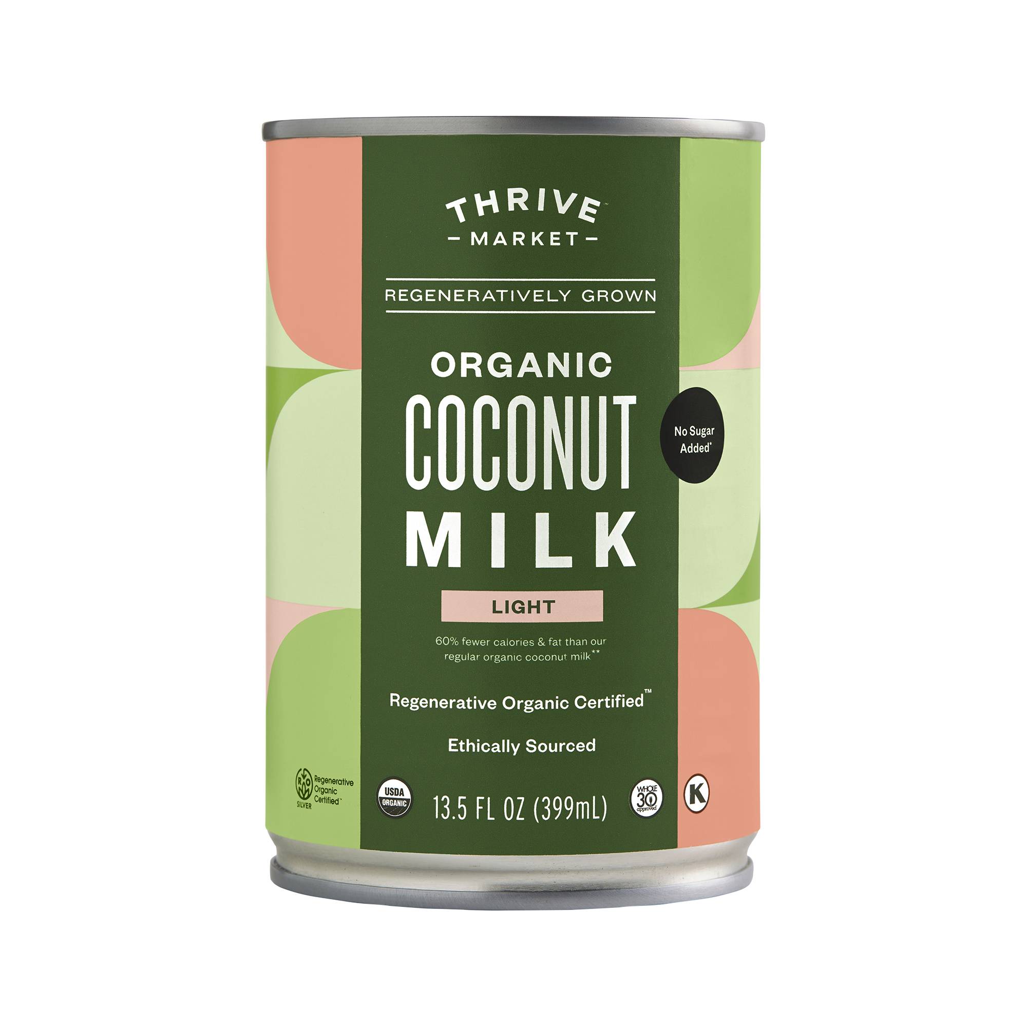 Regeneratively Grown Organic Coconut Milk, Light