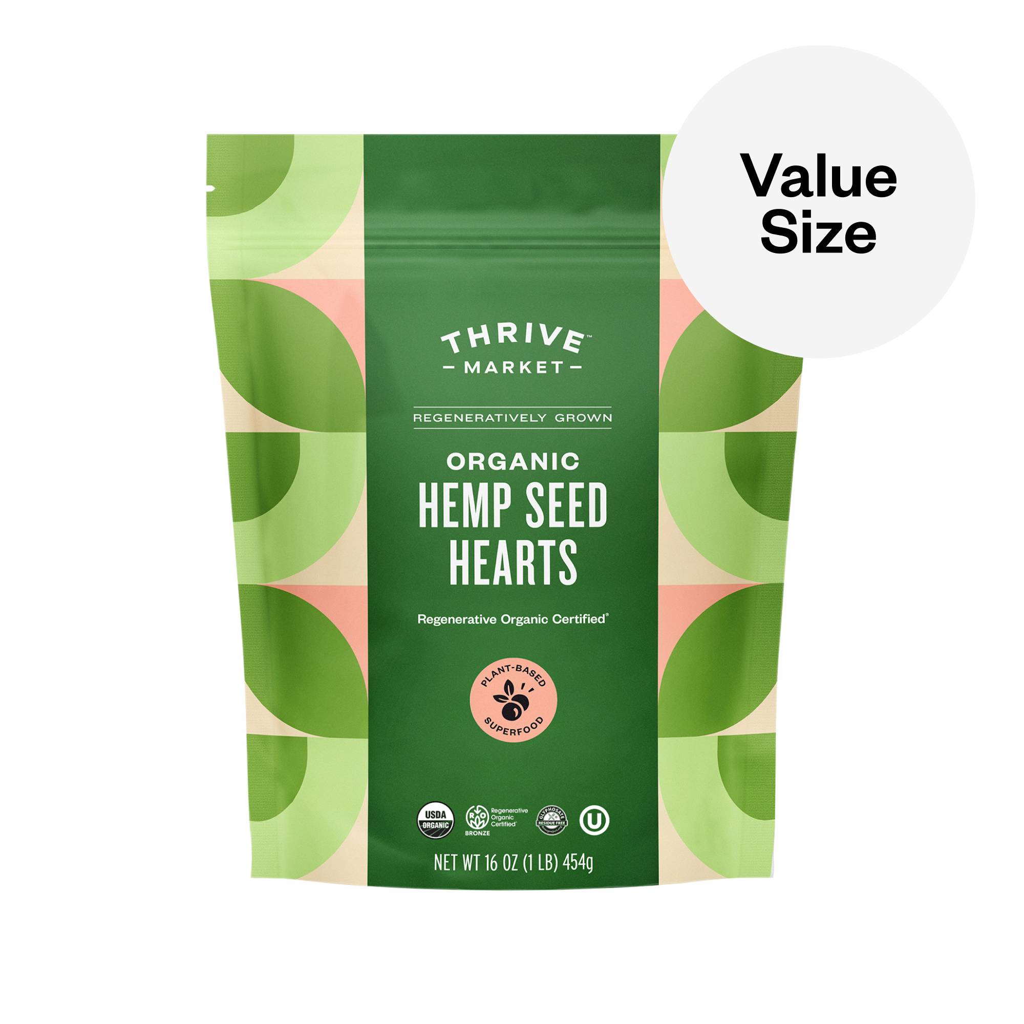 Regeneratively Grown Organic Hemp Seed Hearts