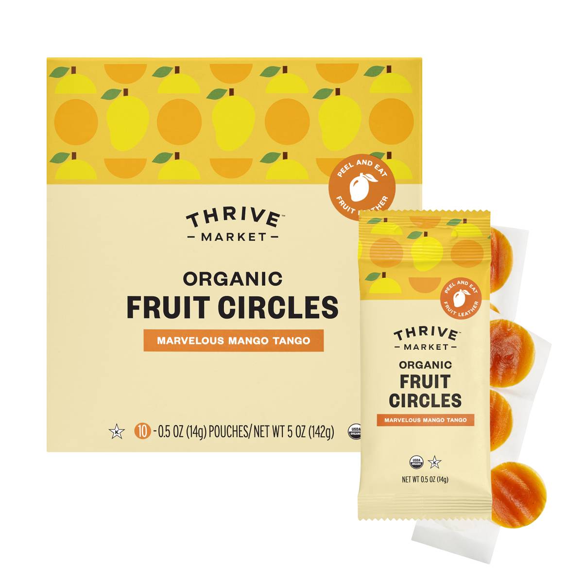Organic Fruit Circles, Marvelous Mango Tango