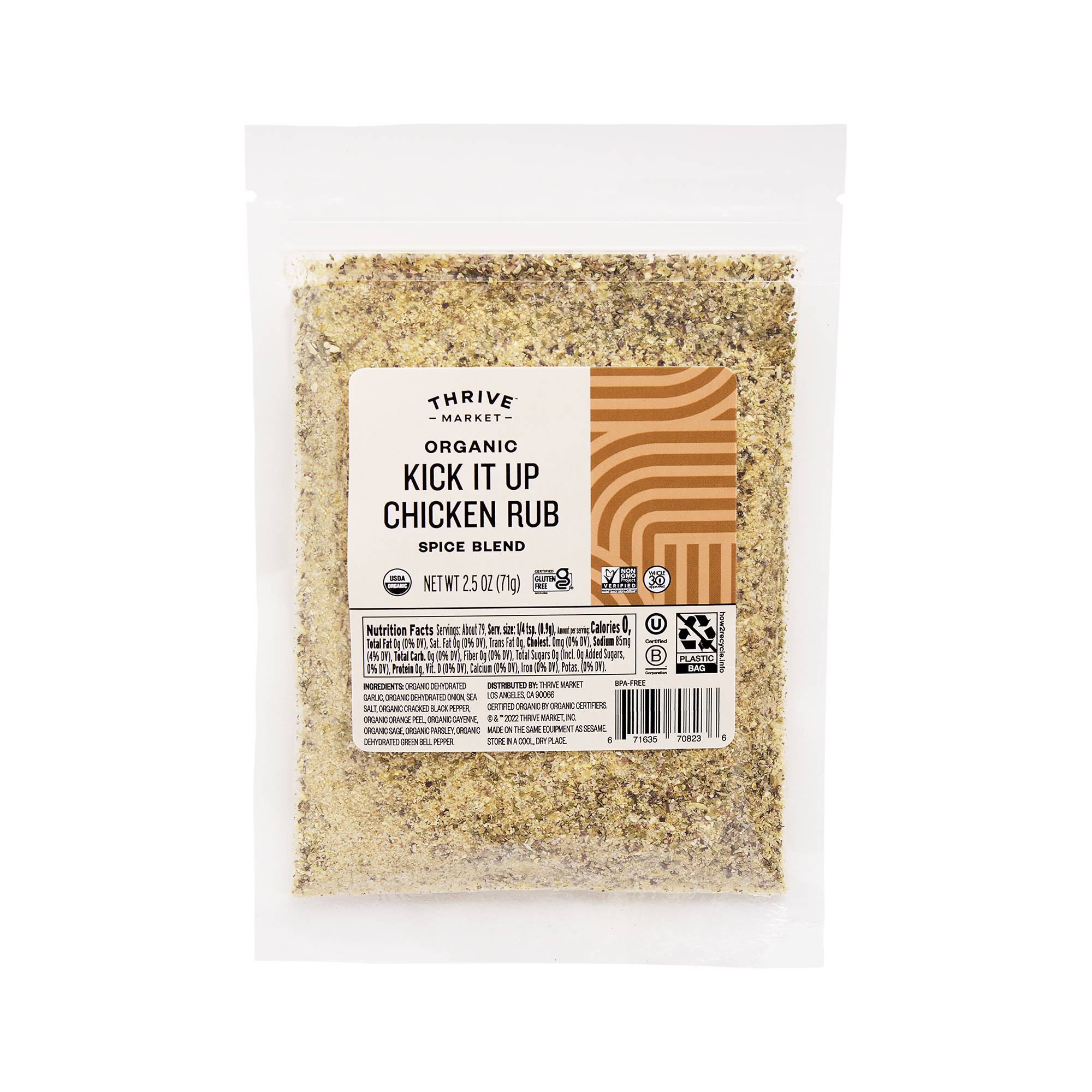 Organic Kick It Up Chicken Rub