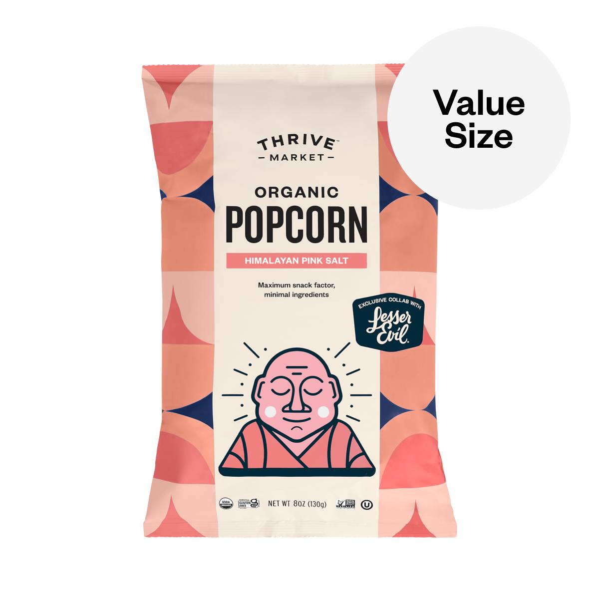 Organic Popcorn, Himalayan Pink Salt, Value Size