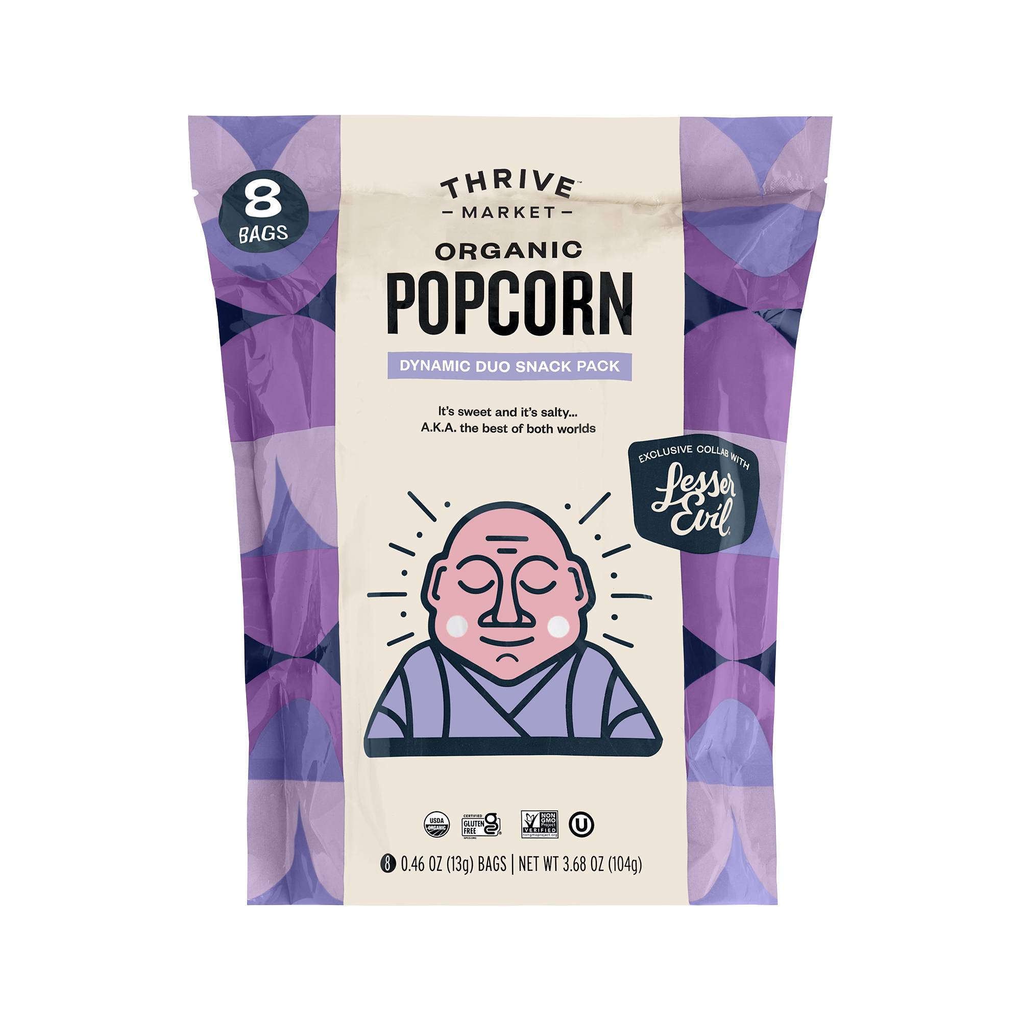 Organic Popcorn, Dynamic Duo Snack Pack