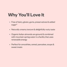 Organic Almond Beverage, Unsweetened Original