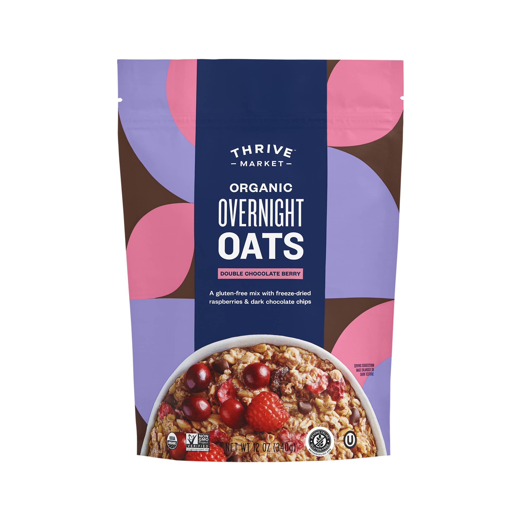 Organic Overnight Oats, Double Chocolate Berry