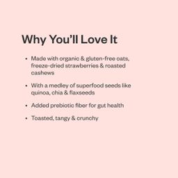 Organic Whole-Grain Granola, Strawberry Cashew Crunch