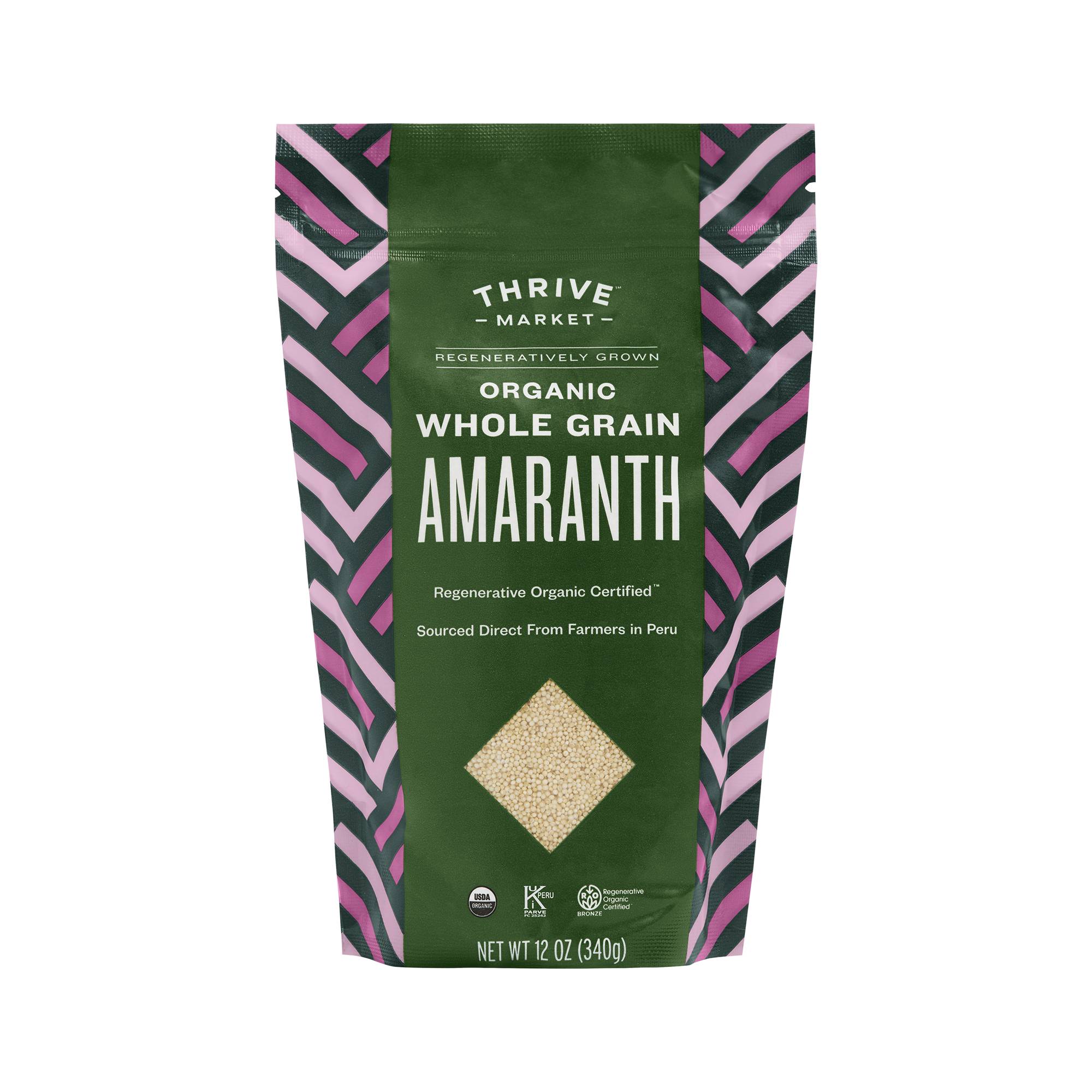 Regeneratively Grown Organic Whole Grain Amaranth