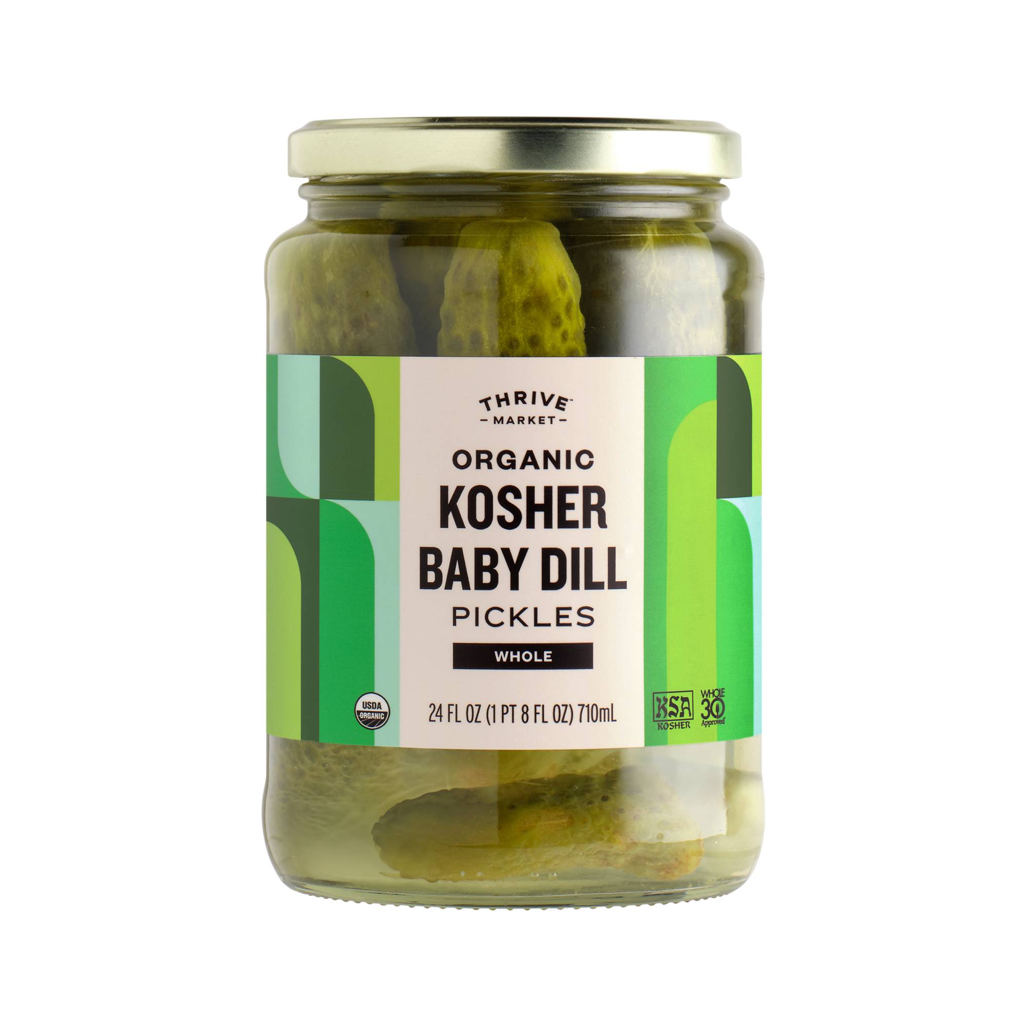 Organic Kosher Baby Dill Pickles