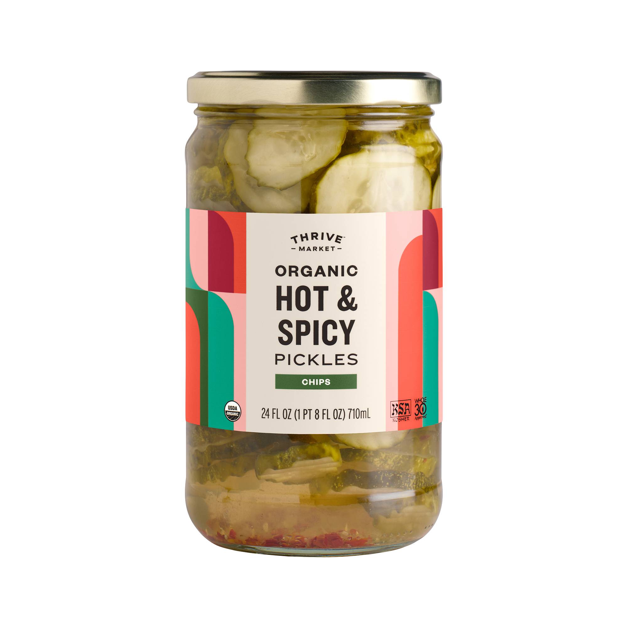 Organic Hot & Spicy Pickles, Chips