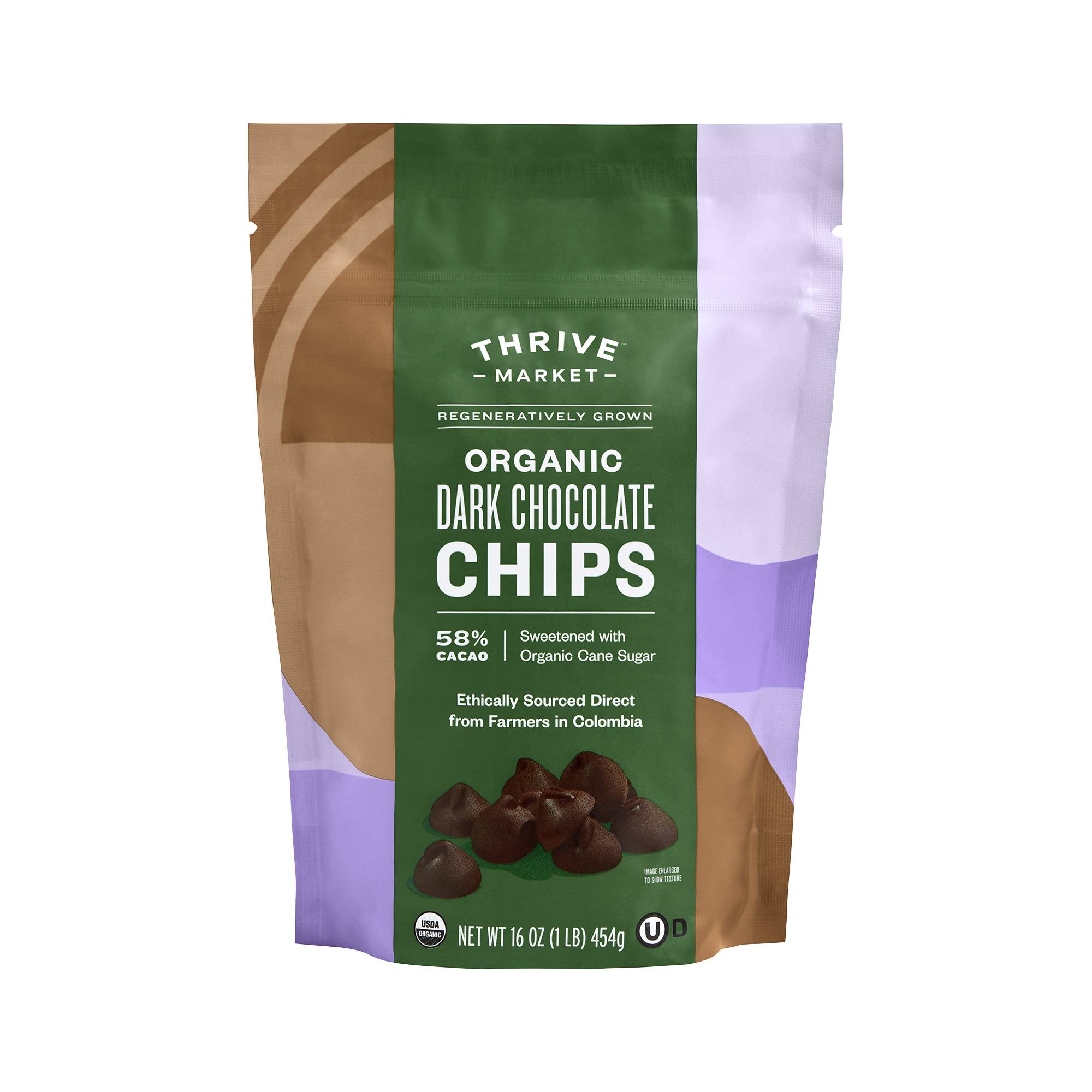 Regeneratively Grown Organic Mini Dark Chocolate Chips