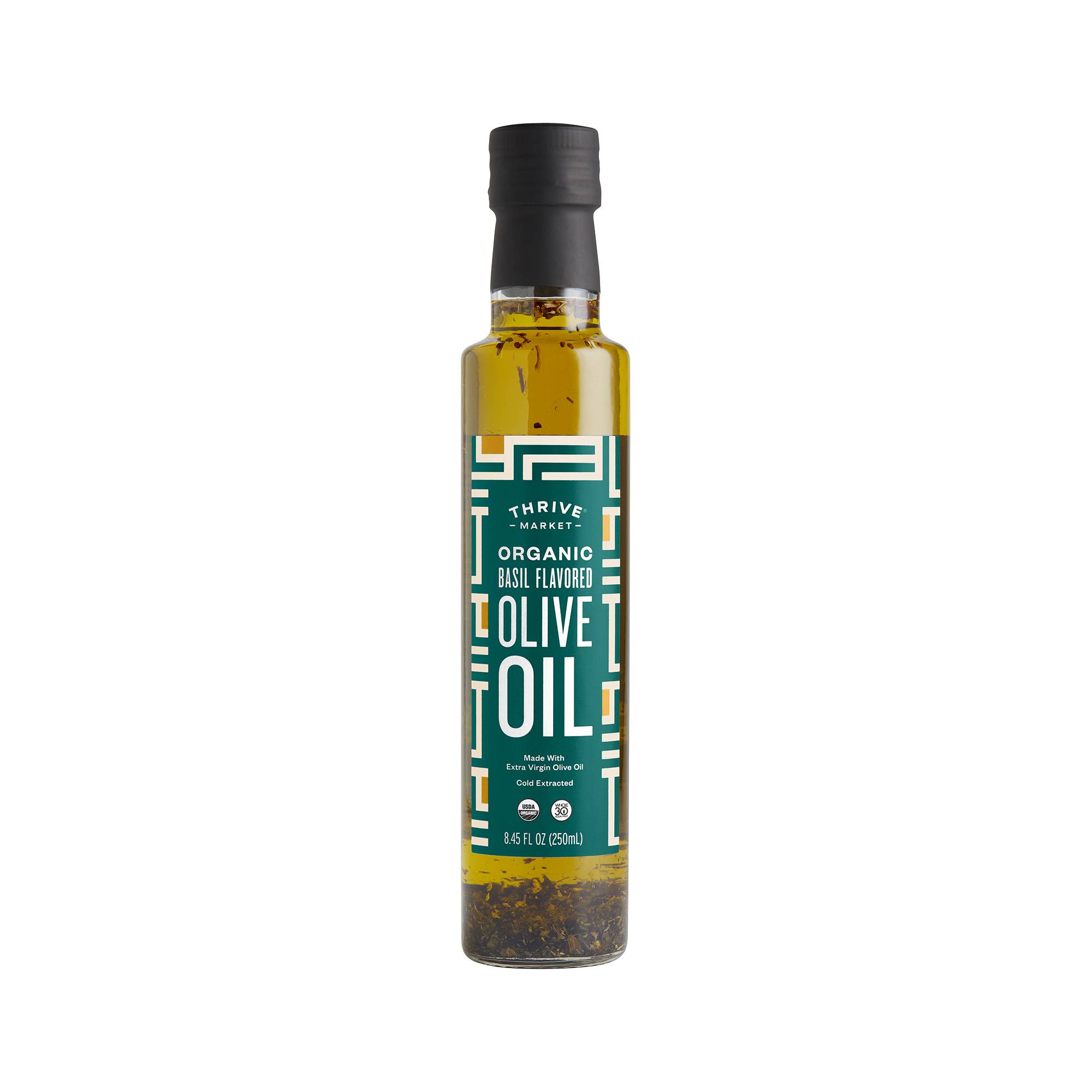 Organic Basil Flavored Extra Virgin Olive Oil