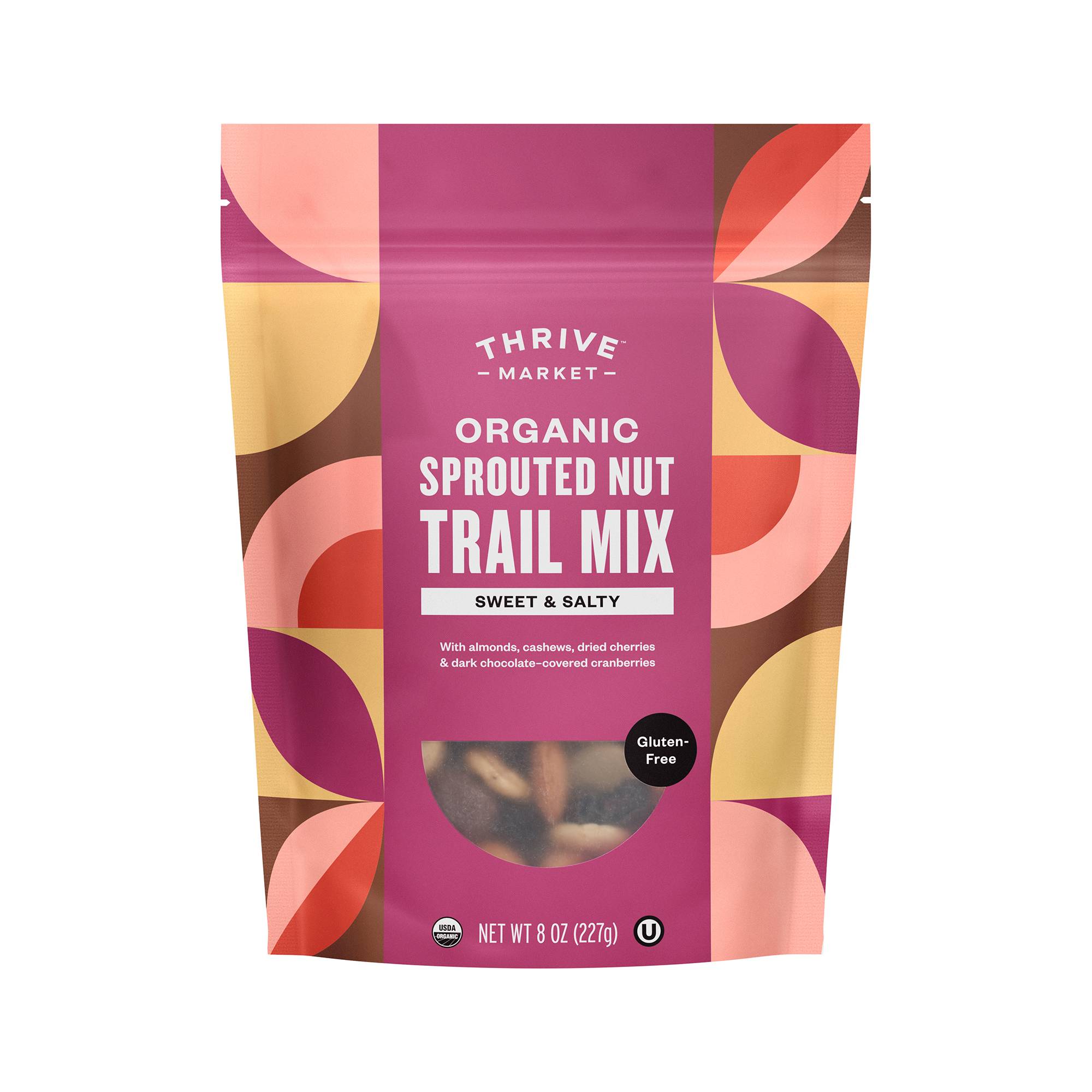 Organic Sprouted Nut Trail Mix, Sweet & Salty