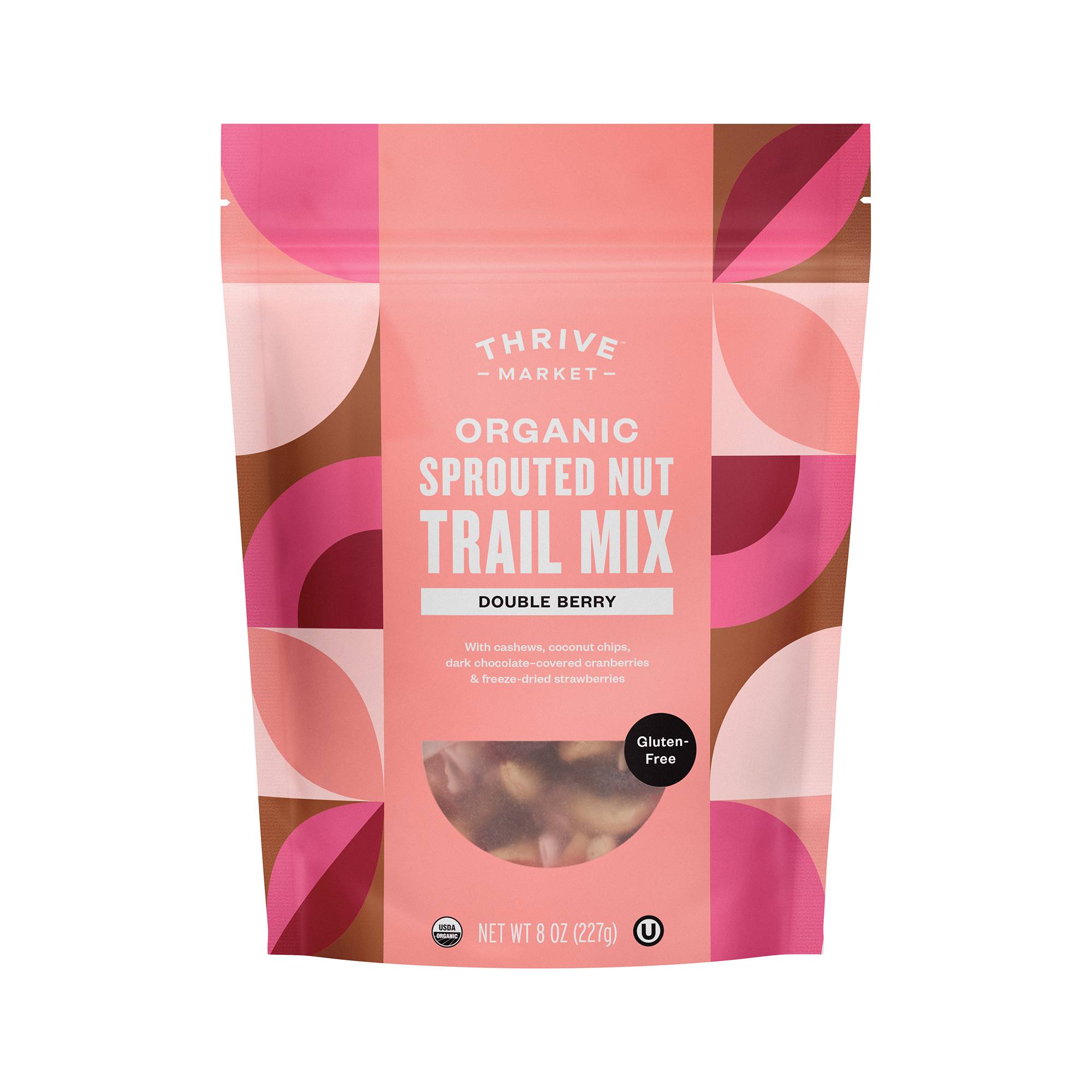 Organic Sprouted Nut Trail Mix, Dark Chocolate Double Berry