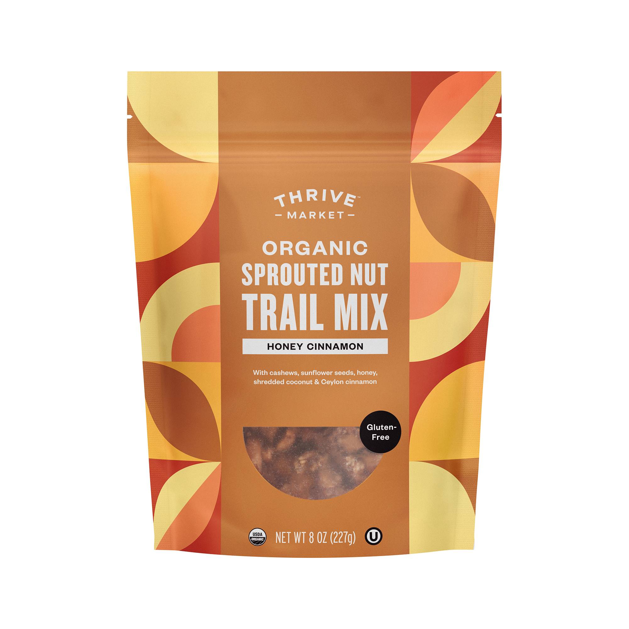 Organic Sprouted Nut Trail Mix, Honey Cinnamon