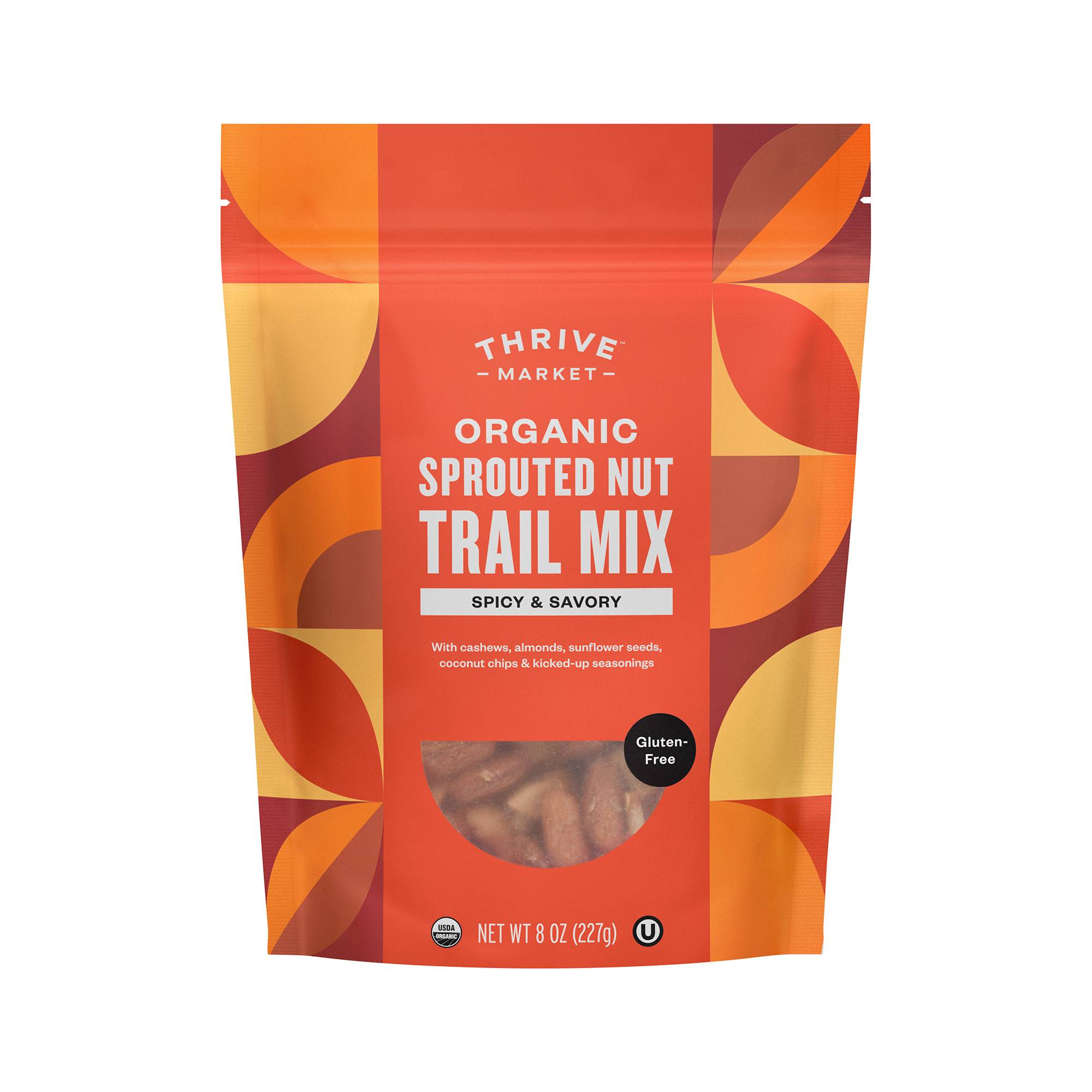 Organic Sprouted Nut Trail Mix, Spicy & Savory