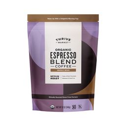 Organic Espresso Blend Coffee, Medium Roast, Whole Bean