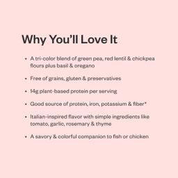 Organic Grain-Free Legume Rice, Italian Herb