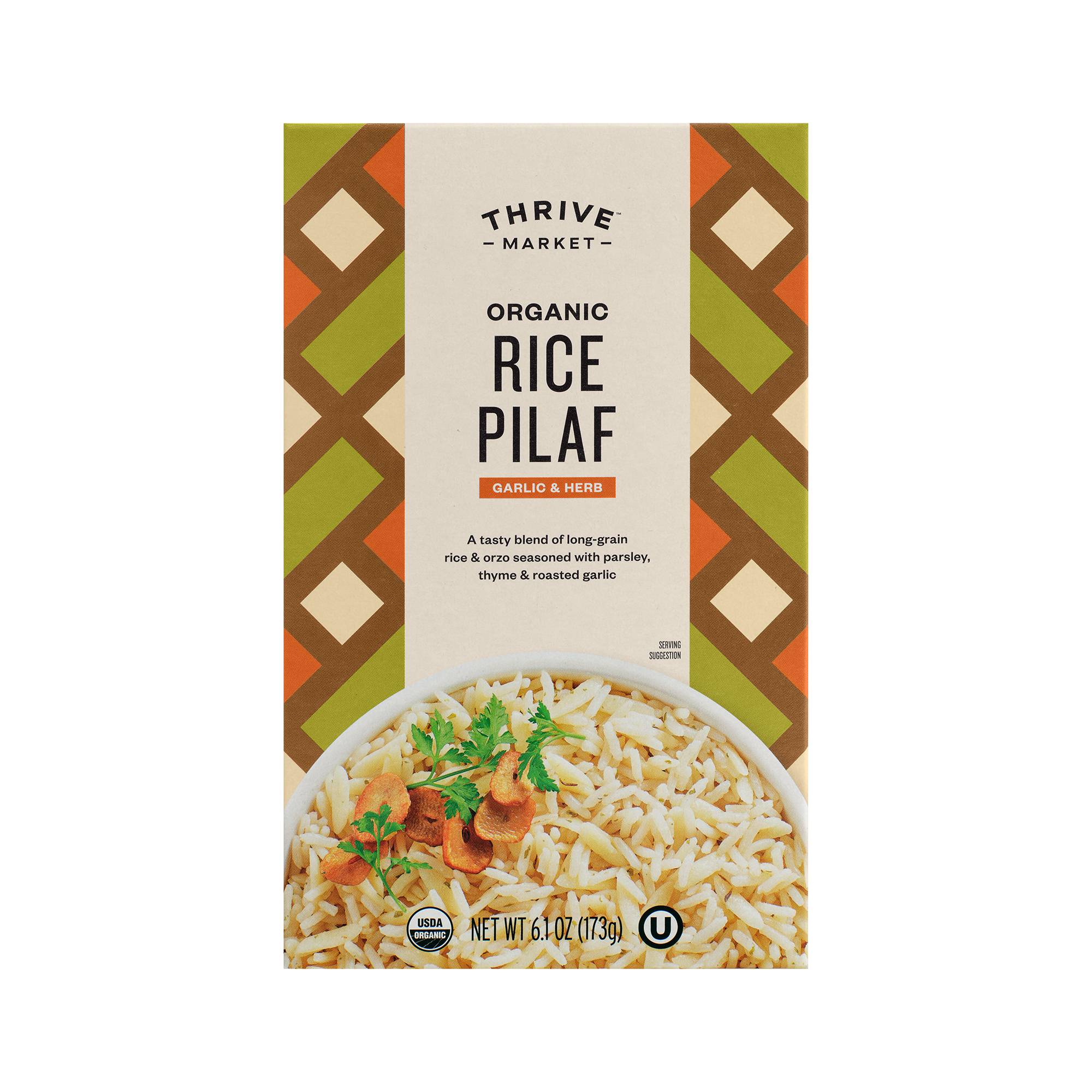 Organic Rice Pilaf, Garlic & Herb
