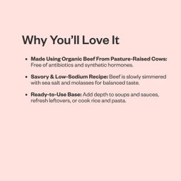 Organic Beef Flavored Broth, Low Sodium