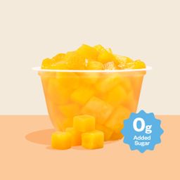 Organic Fruit Cups, Diced Peaches