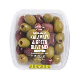 Organic Kalamata & Green Olive Mix, Pitted