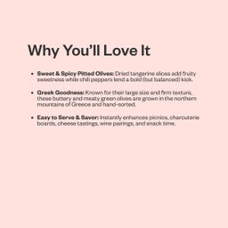 Marinated Olives, Tangerine & Chile