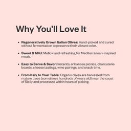 Organic Castelvetrano Olives, Pitted