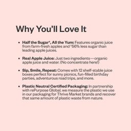 Organic Apple Juice Drink Boxes, 12-Pack