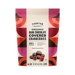 Organic Dark Chocolate Covered Cranberries
