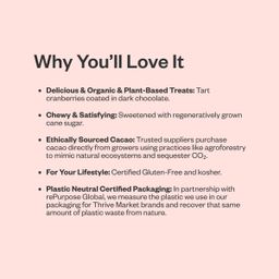 Organic Dark Chocolate Covered Cranberries