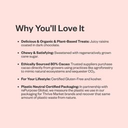 Organic Dark Chocolate Covered Raisins