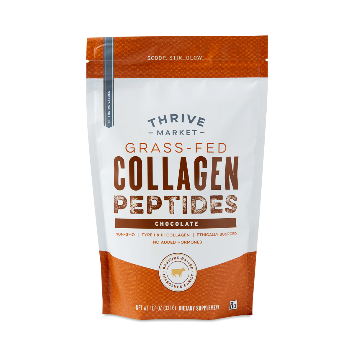 Grass-Fed Collagen Peptides, Chocolate | Thrive Market