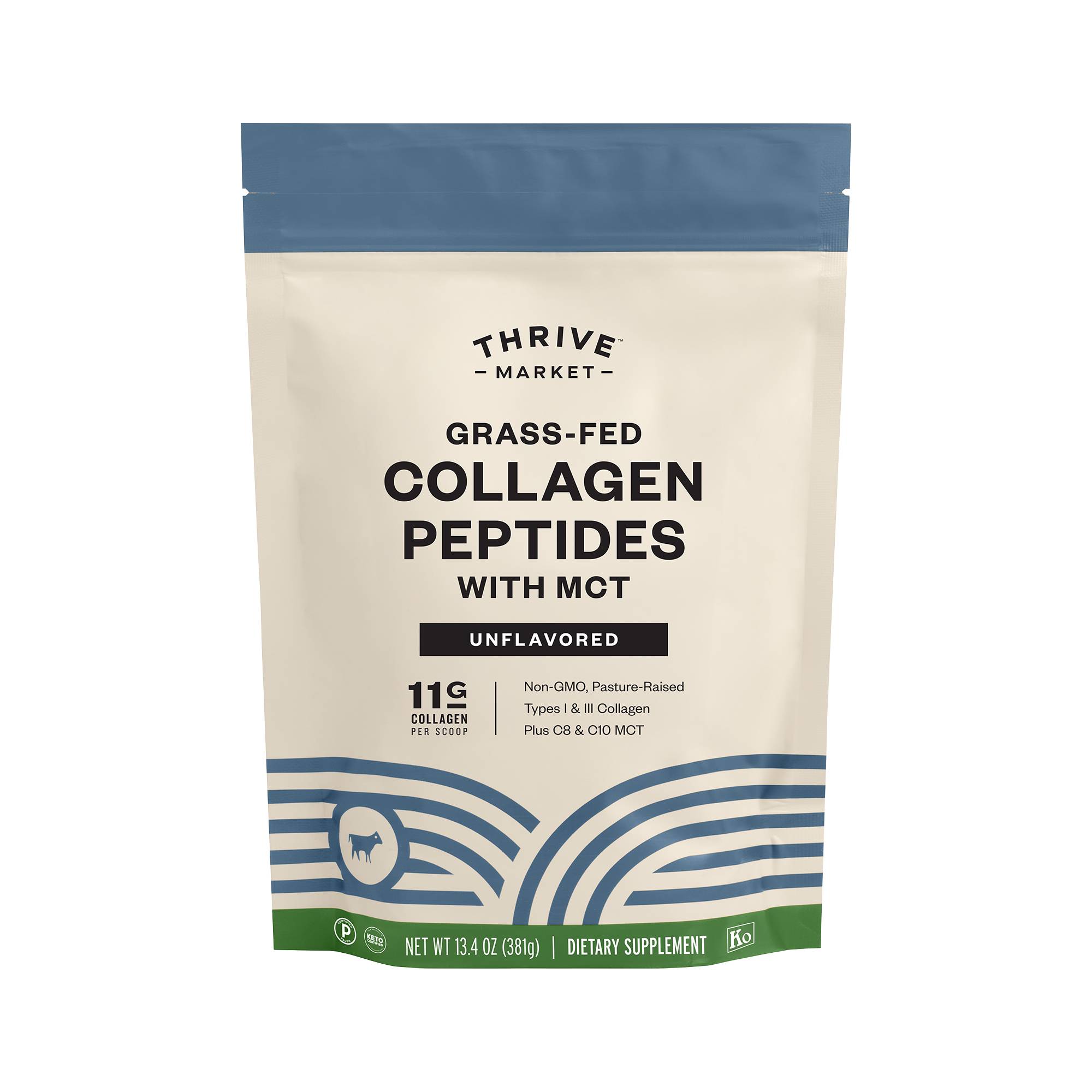 Grass-Fed Collagen Peptides With MCT, Unflavored