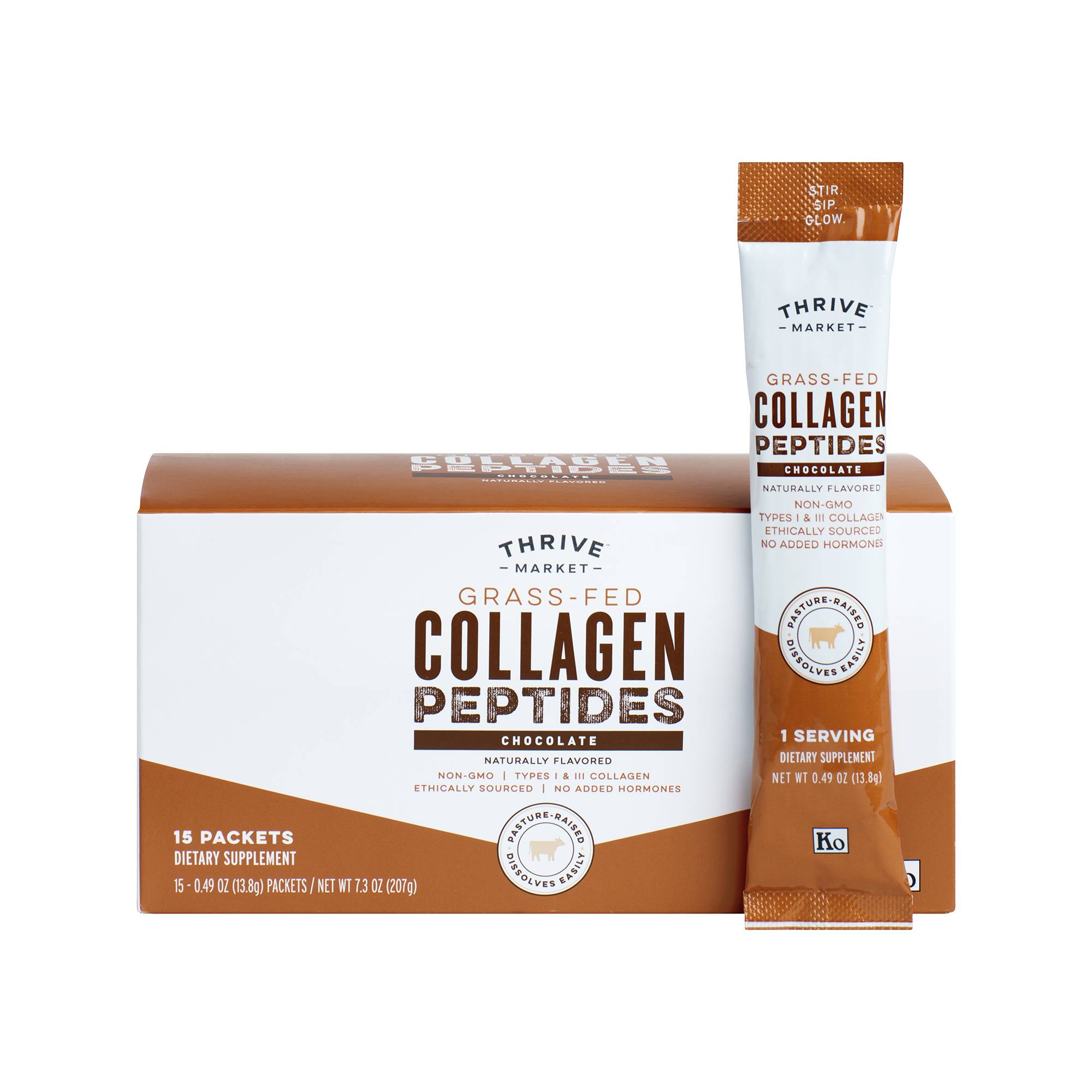 Grass-Fed Collagen Peptide Packets, Chocolate