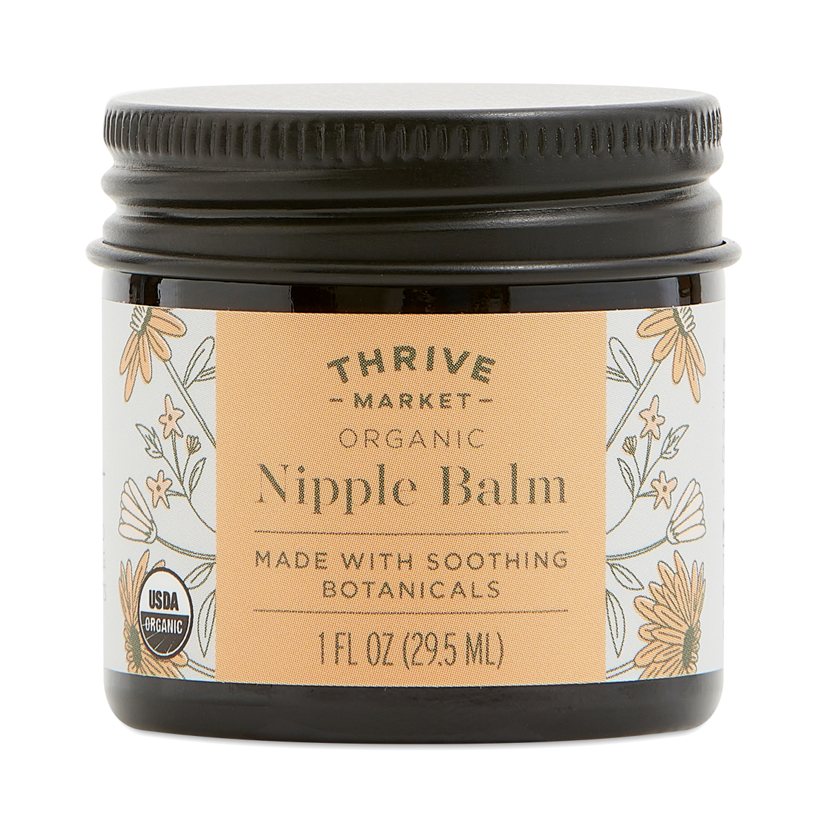 Thrive Market Organic Nipple Balm 1 oz Glass Jar