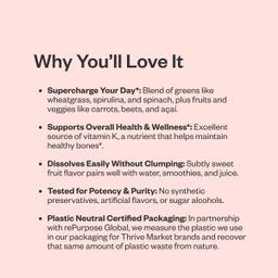 Organic Superfood Greens, Berry