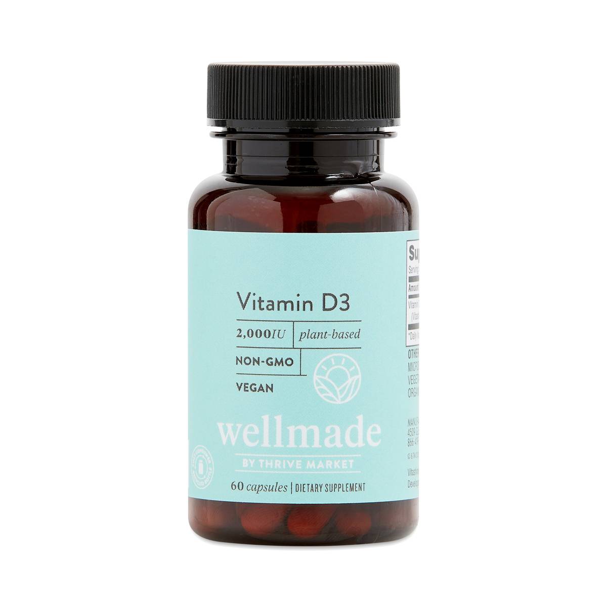 Wellmade Vitamin D3, Plant Based Thrive Market