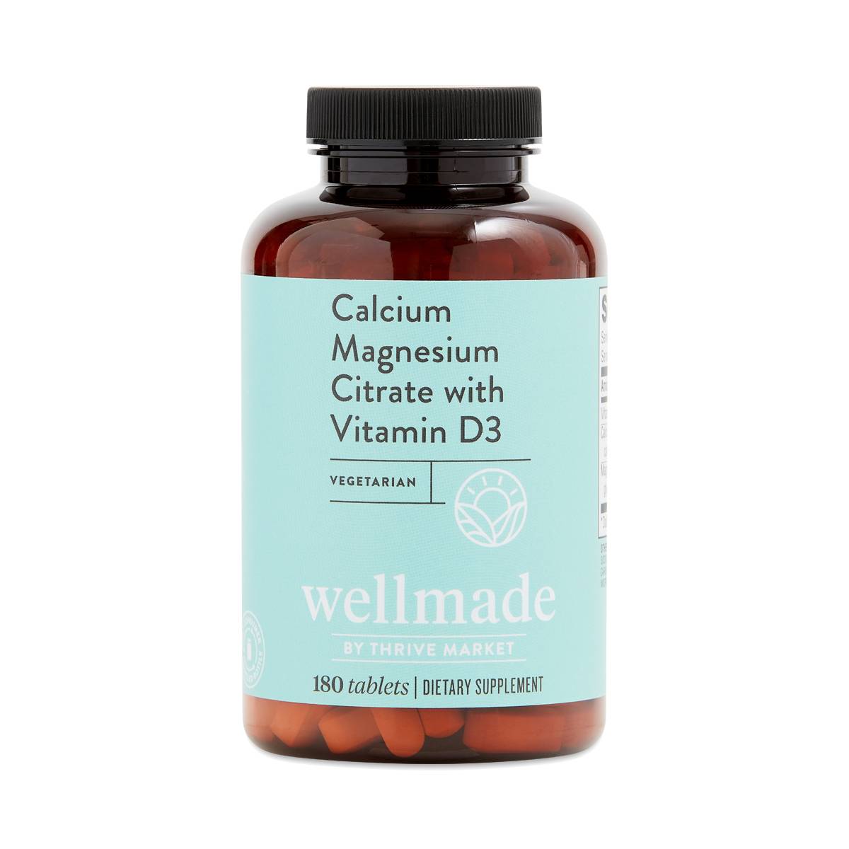 Wellmade Calcium Magnesium Citrate with Vitamin D3 Thrive Market