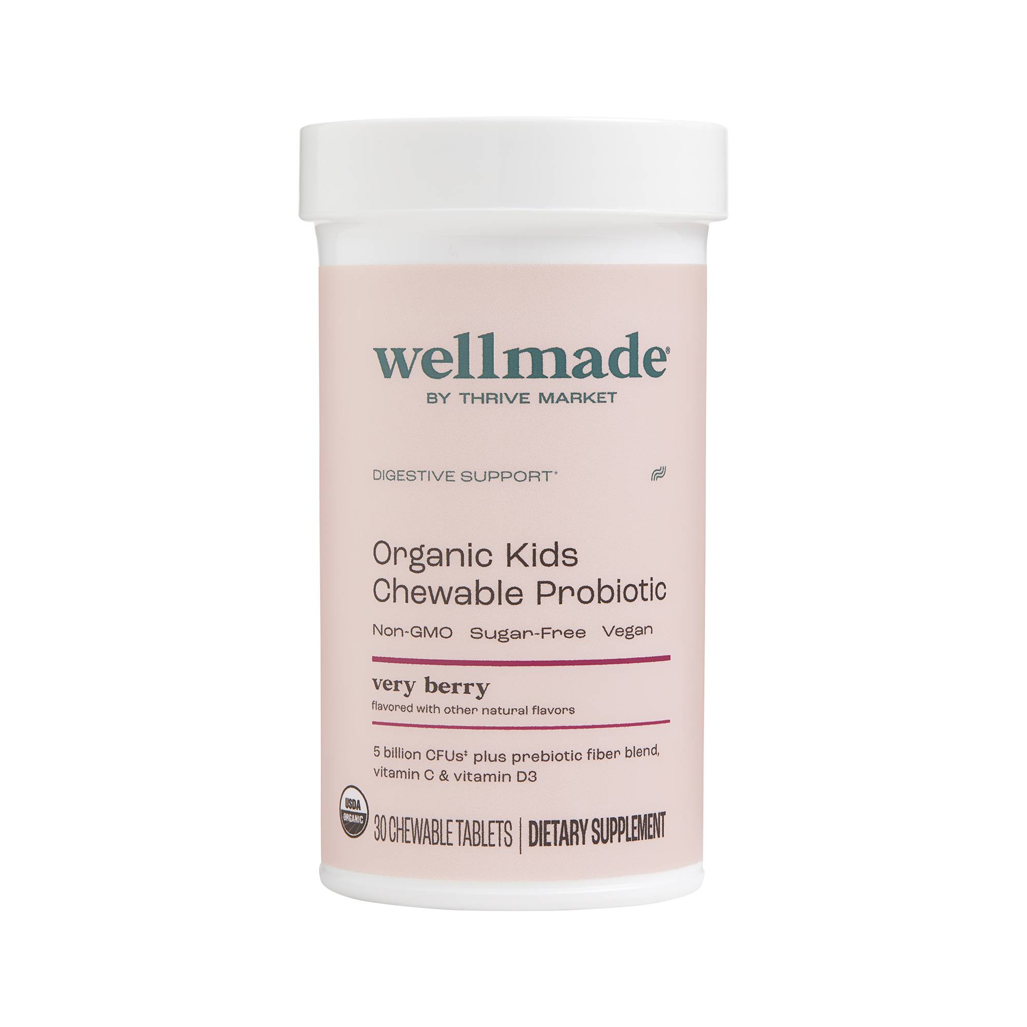 Organic Kids Chewable Probiotic, Very Berry