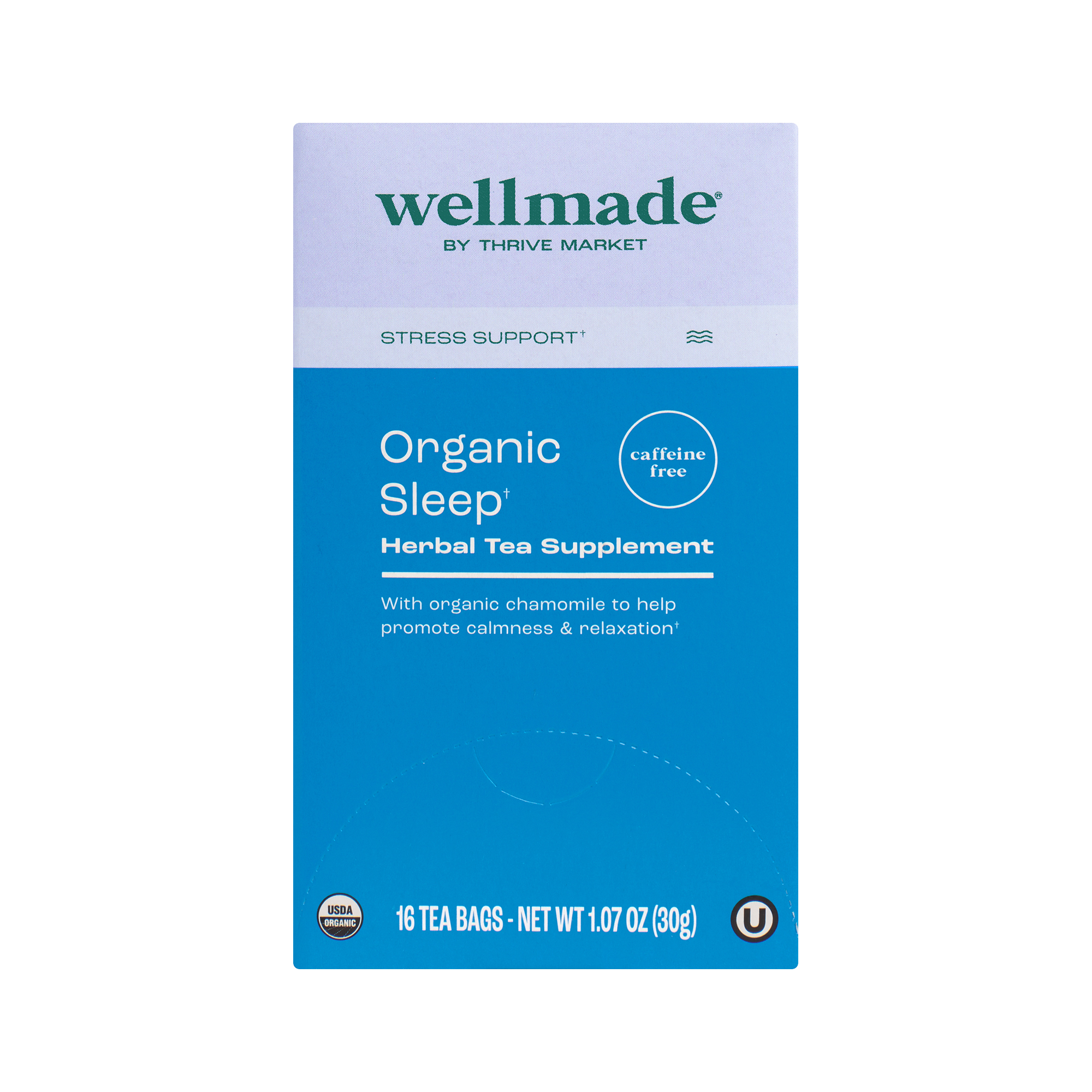 wellmade by Thrive Market Organic Sleep Herbal Tea Supplement Thrive