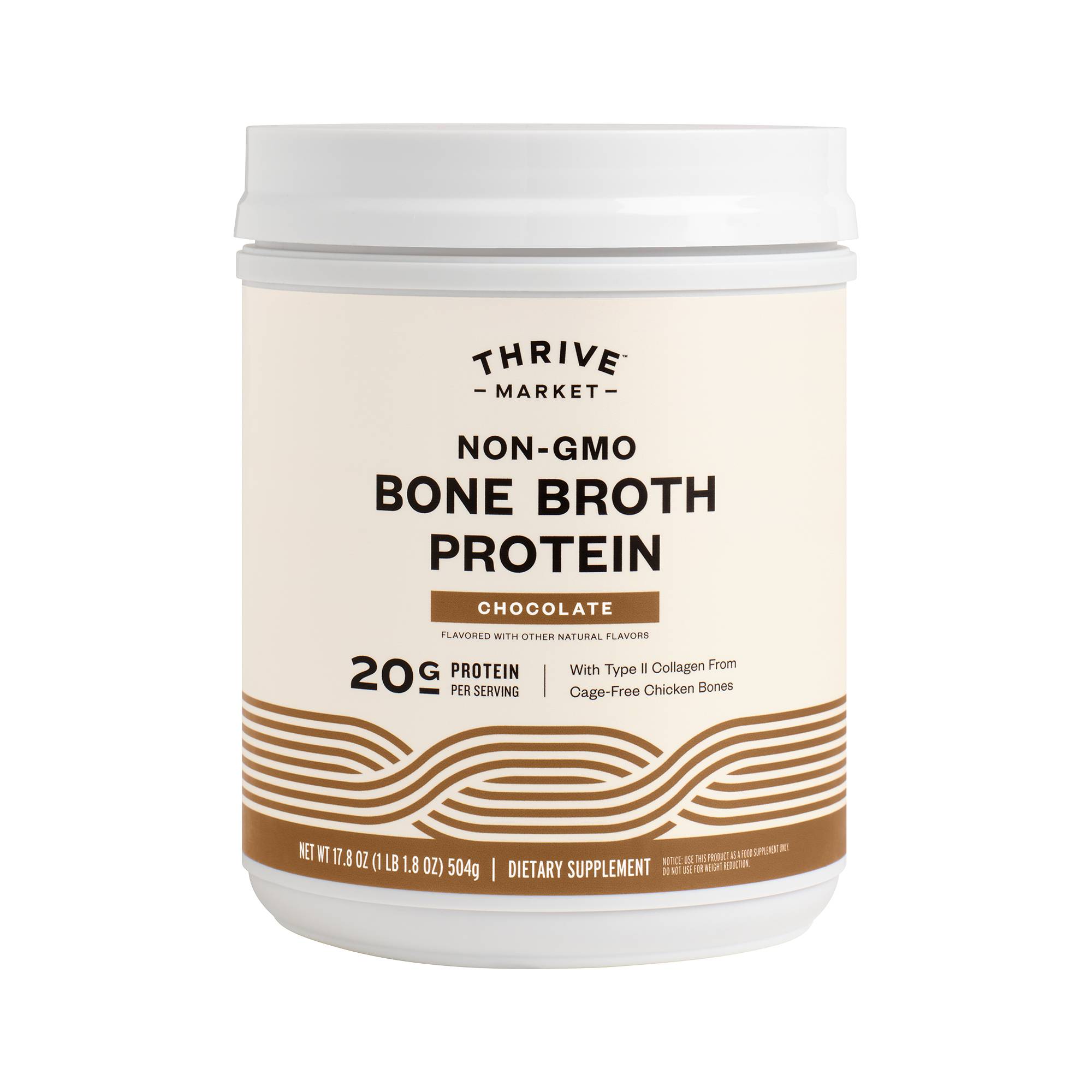 Non-GMO Bone Broth Protein, Chocolate
