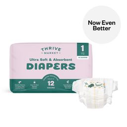 Ultra Soft & Absorbent Diapers, Size 1