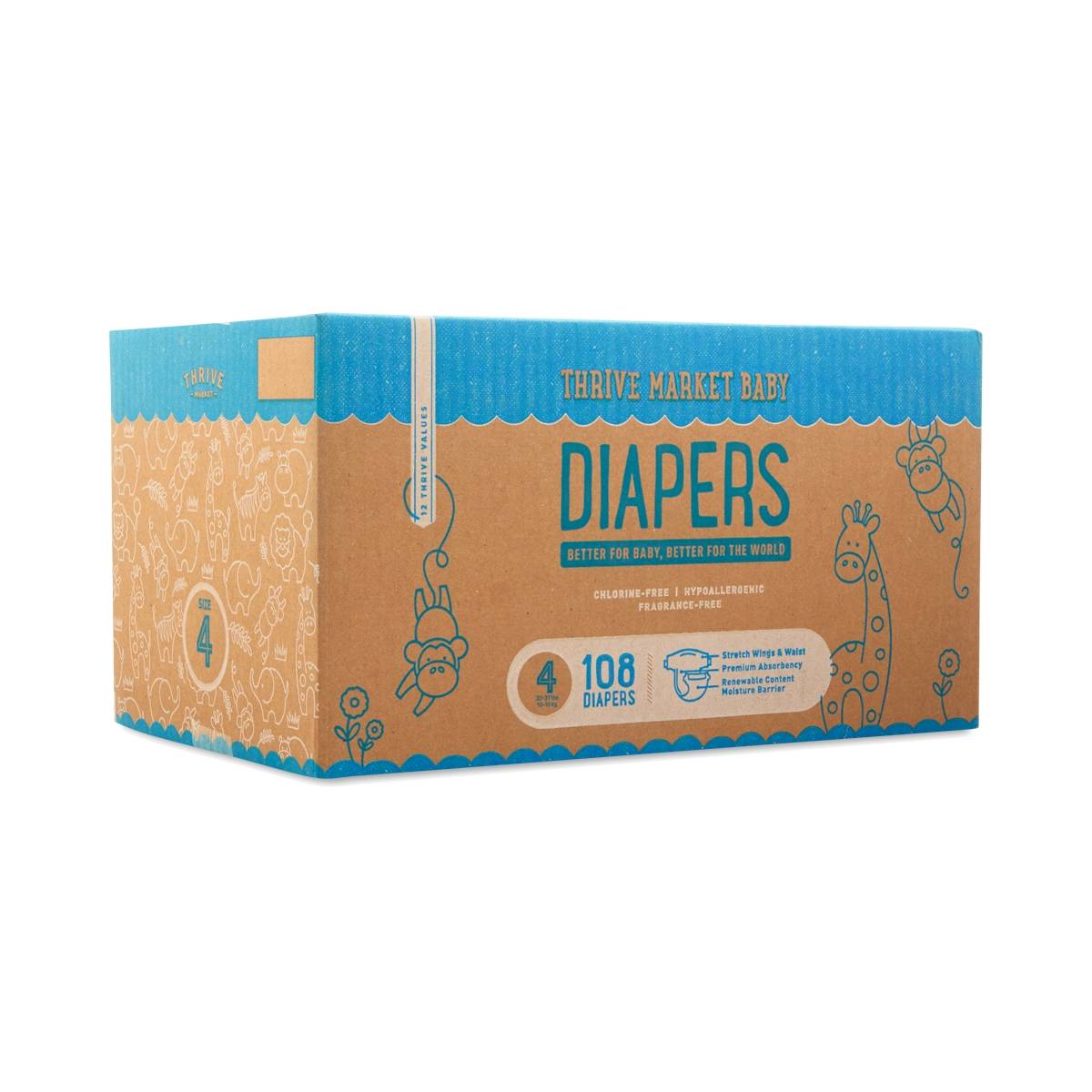 Diapers, Size 4 (22-37 lbs)