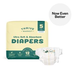 Ultra Soft & Absorbent Diapers, Size 5