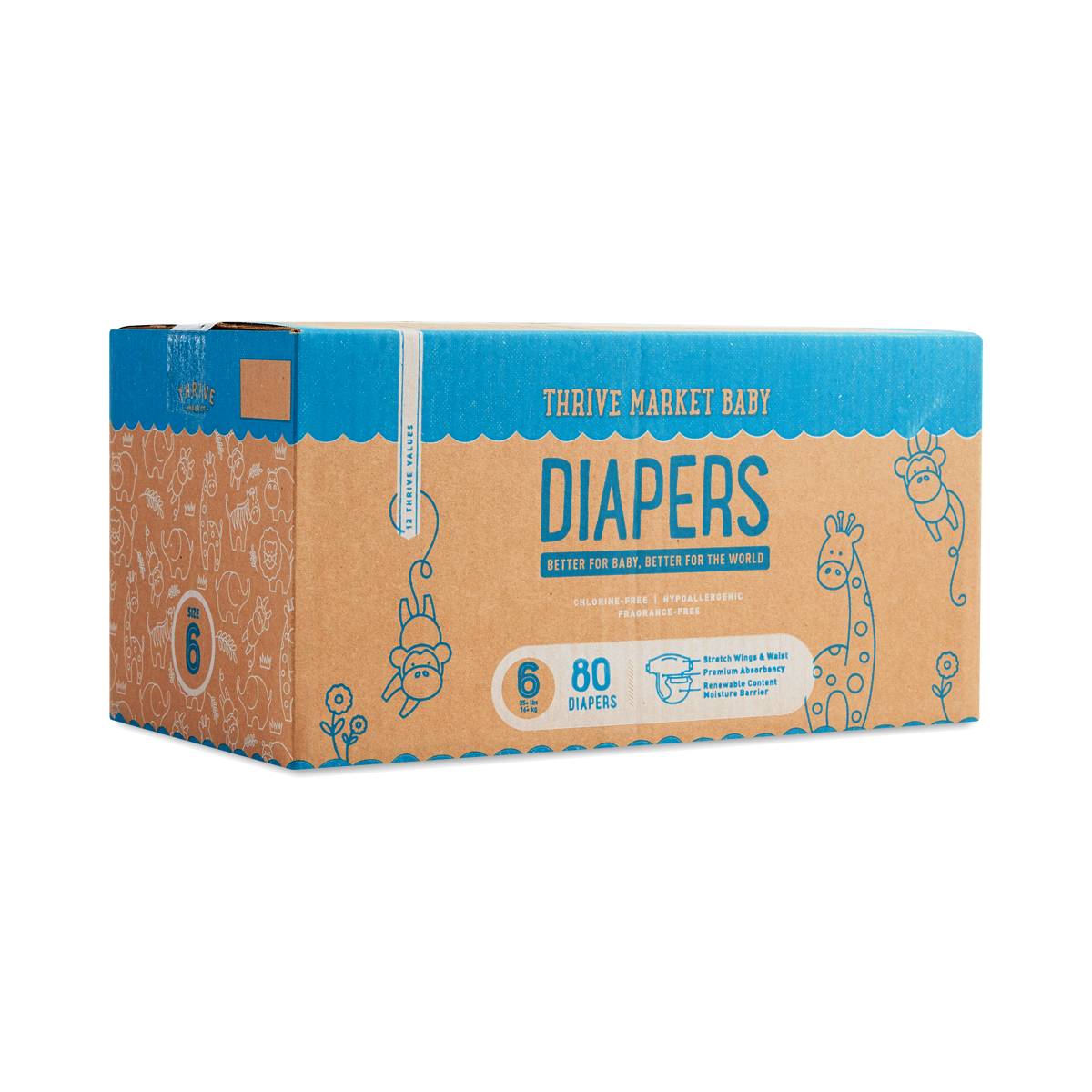 Diapers, Size 6 (35+lbs)