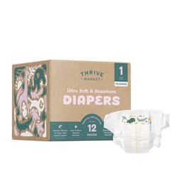 Value Size Ultra Soft & Absorbent Diapers, Size 1