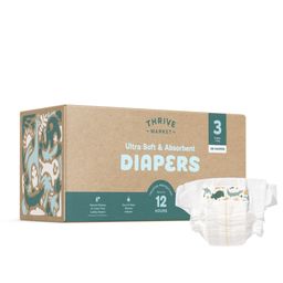 Value Size Ultra Soft & Absorbent Diapers, Size 3